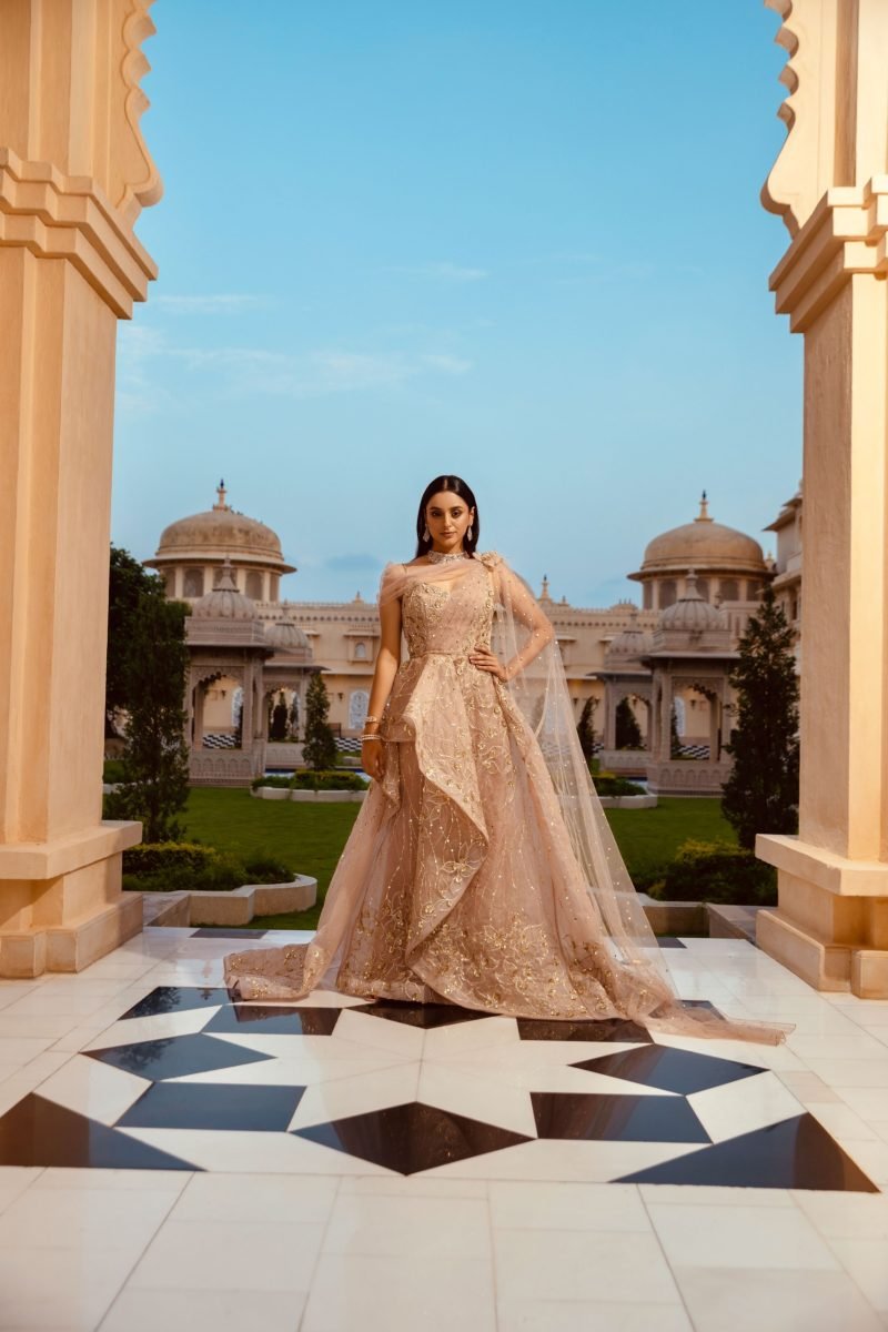 Rose Quartz Zirah Reception Gown - Image 3