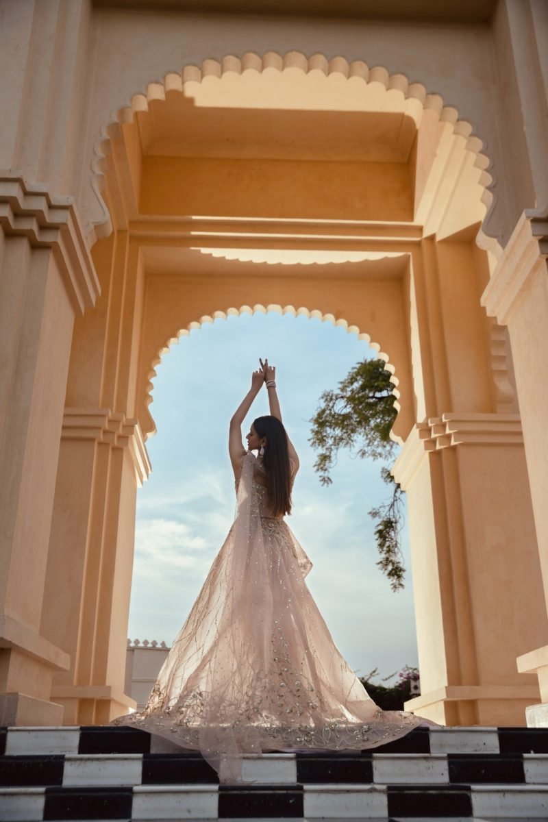 Rose Quartz Zirah Reception Gown - Image 2
