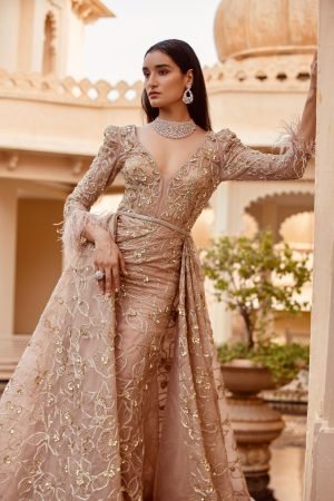 Rose Quartz Zephyr Cocktail Gown