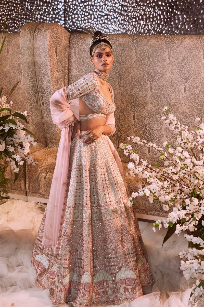 Glacier Embroidered Lehenga Set - Image 2