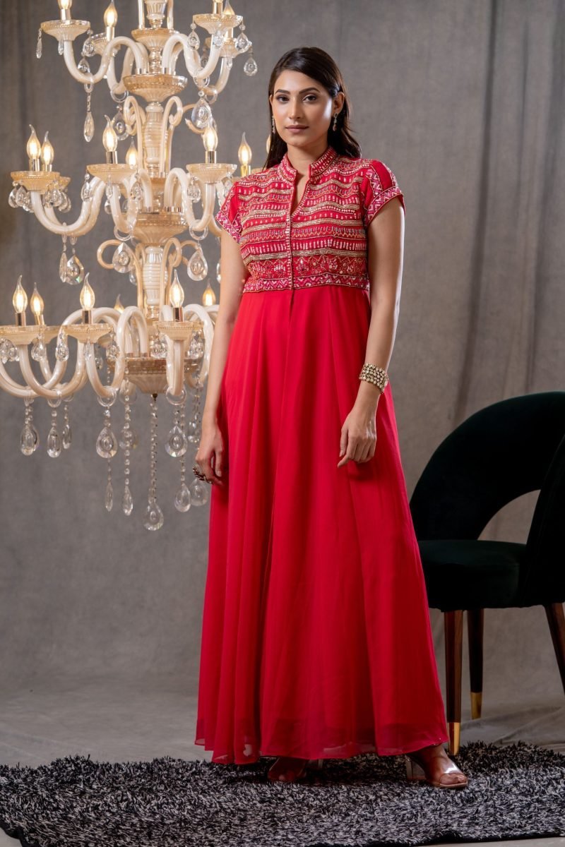 Rosa- Cora Pink Jacket Pant Set - Image 3