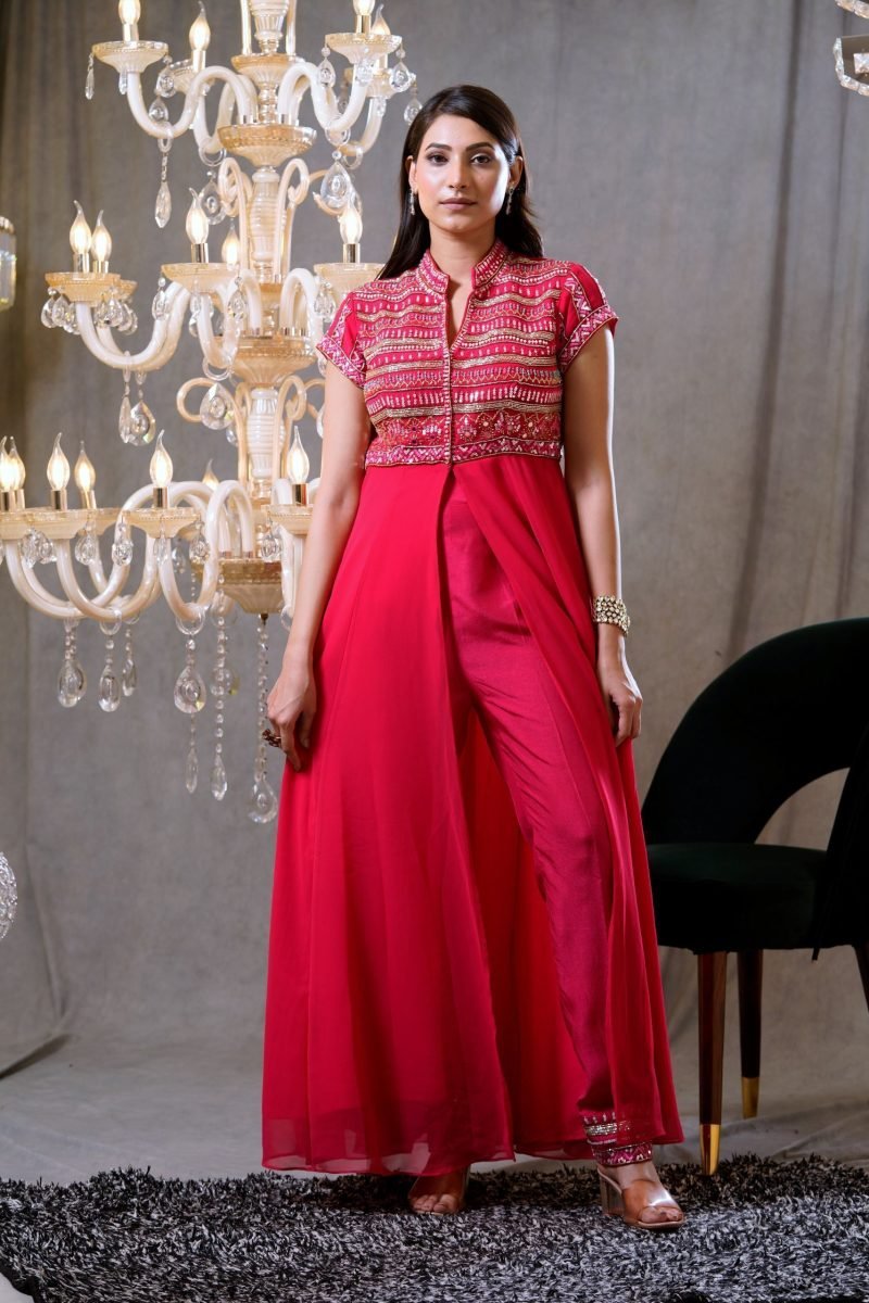 Rosa- Cora Pink Jacket Pant Set
