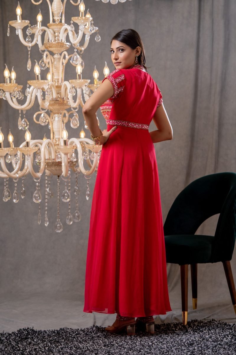 Rosa- Cora Pink Jacket Pant Set - Image 2
