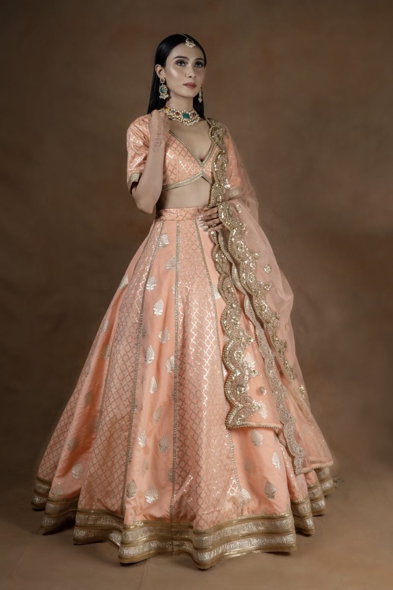 Nayila Chanderi Silk Lehenga Set - Image 3