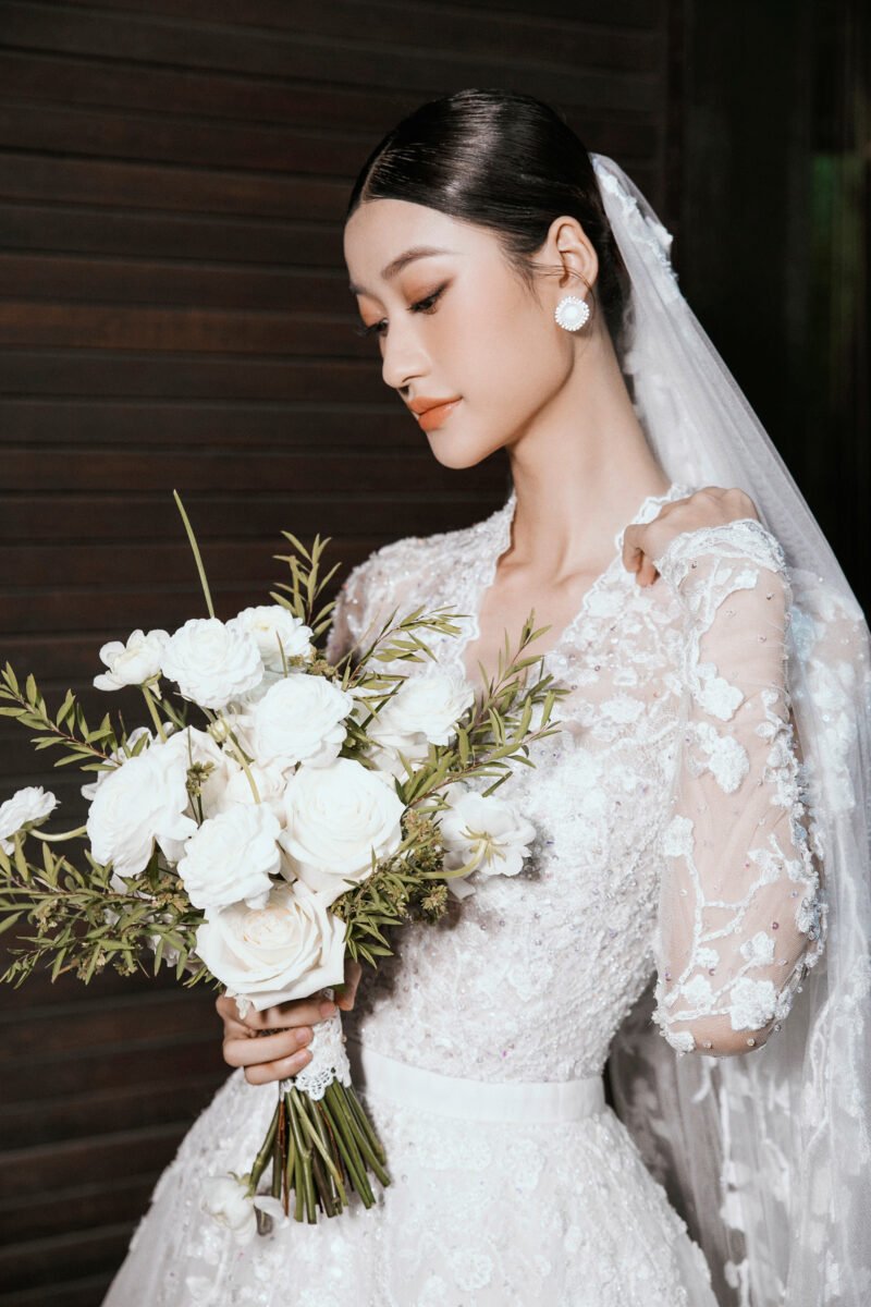White Wisteria Bloom Fairytale Bridal Gown - Image 2