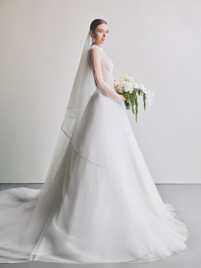 While Tulle A-line Wedding Dress - Image 3