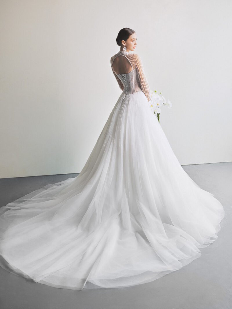 While Tulle A-line Wedding Dress - Image 4